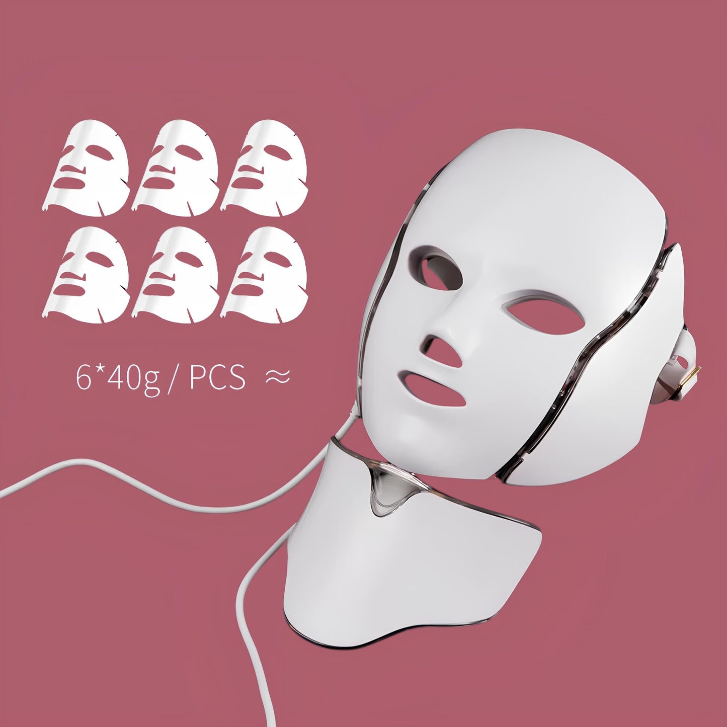 Masque Facial LED - 7 couleurs